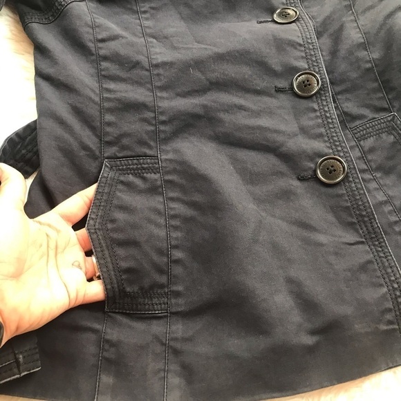 Ted Baker Black Tie Waist Water Resistant Jacket - Picture 5 of 9